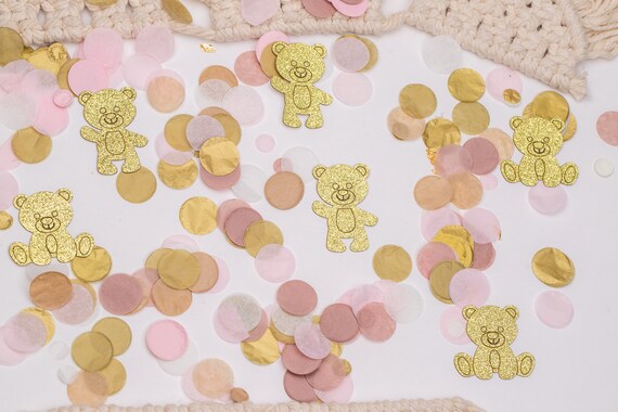 We Can Bearly Wait, Baby Shower Confetti, Boho Bear Shower, Pink We Can Bearly Wait Baby Shower Decorations, Baby Shower Decorations Girl Il_570xn