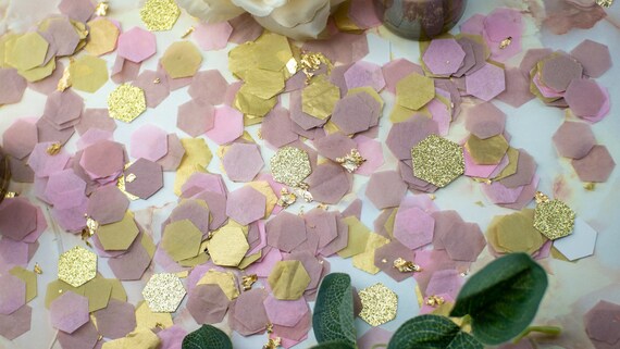 Rose Gold Confetti, Rose Gold Decorations, Baby Shower Girl, 1st Birthday Girl, Sweet 16, Pink And Gold Birthday Decorations, Gender Reveal Il_570xn