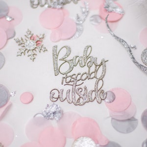Baby Its Cold Outside Baby Shower, Winter Wonderland, Snowflake Confetti, Winter Onederland, Winter Gender Reveal, Winter Baby Shower