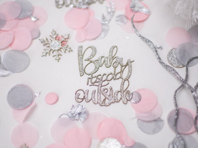 Baby Its Cold Outside Baby Shower, Winter Wonderland, Snowflake Confetti, Winter Onederland, Winter Gender Reveal, Winter Baby Shower