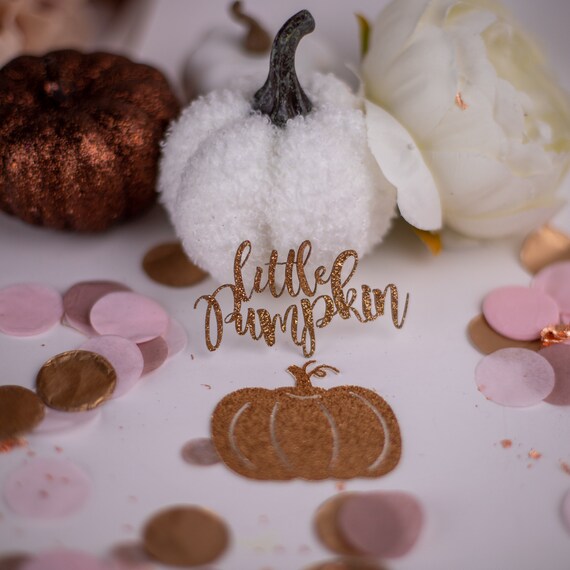 300 Stück Gold-Kürbis Konfetti – Doppelseitig Glitzernd, Für Thanksgiving & Herbst-Partys