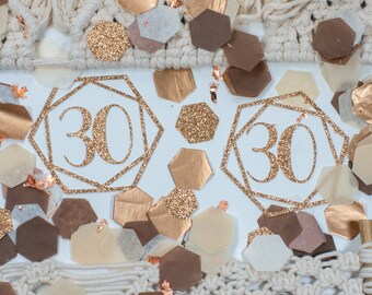 30th Birthday, 50th Birthday, Custom Confetti, Personalized Confetti, 21st Birthday, 60th Birthday, Copper Confetti, 30