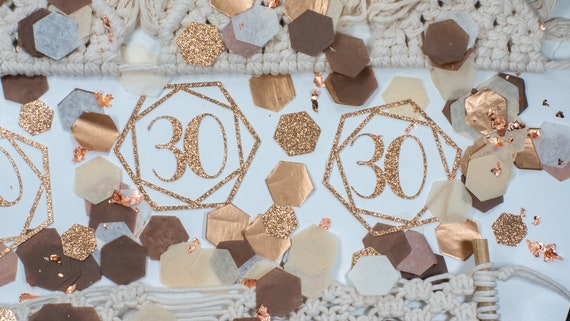 30th Birthday, 50th Birthday, Custom Confetti, Personalized Confetti, 21st Birthday, 60th Birthday, Rose Gold Confetti, 30 Il_570xn