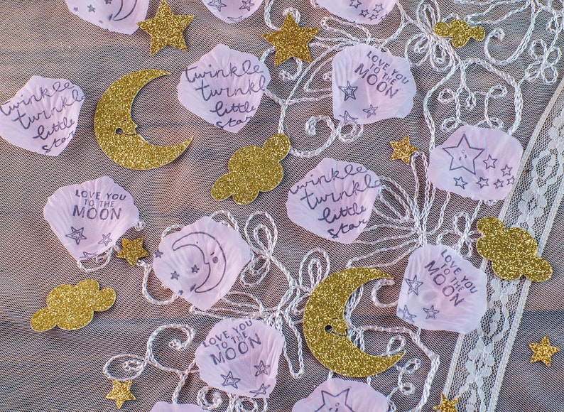 Baby Shower Girl Baby Shower Decor To The Moon And Back Etsy
