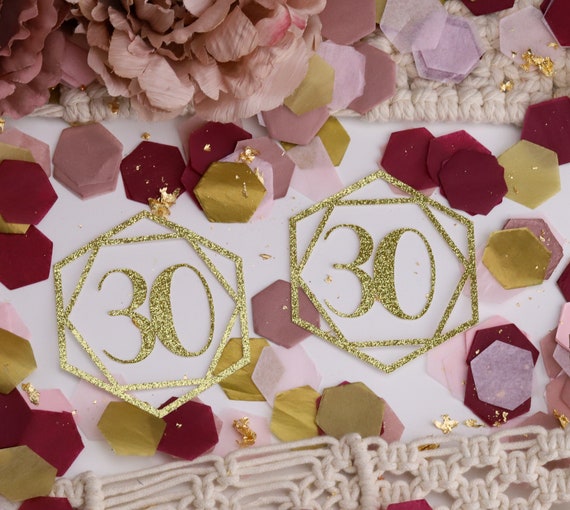 30th Birthday, 50th Birthday, Custom Confetti, Personalized Confetti, 21st Birthday, 60th Birthday, Rose Gold Confetti, 30 Il_570xn