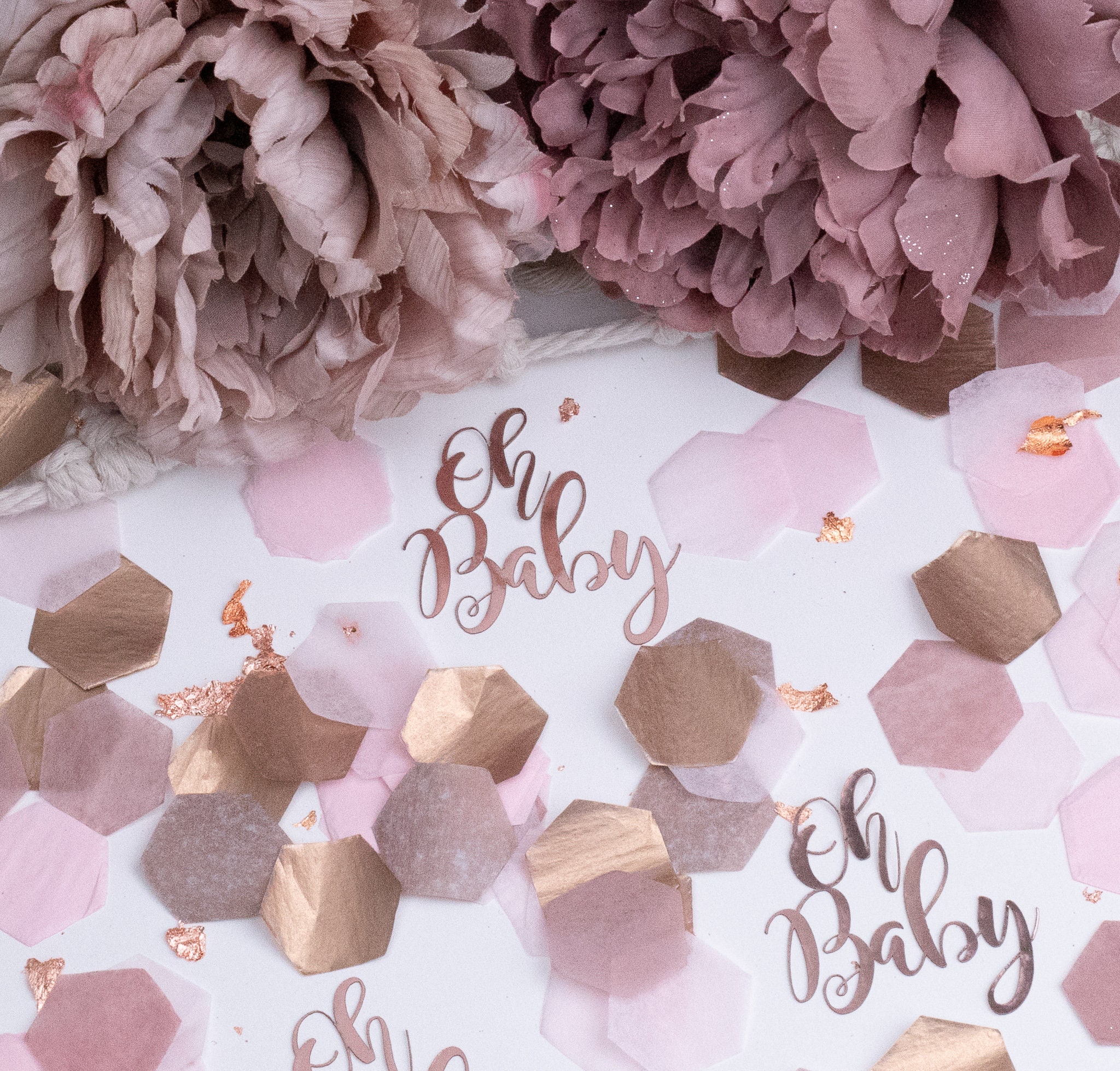 Oh Baby Baby Shower Decor Baby Shower Decorations Girl Baby Shower Confetti Gender Reveal Decorations Baby Sprinkle