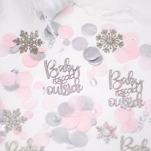 Baby Its Cold Outside Baby Shower, Winter Wonderland, Snowflake Confetti, Winter Onederland, Winter Gender Reveal, Winter Baby Shower