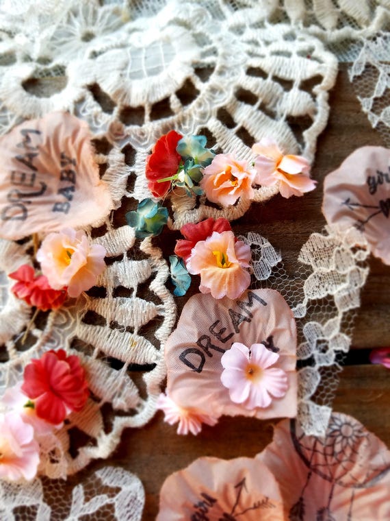 Dream Baby Baby Shower~Boho Chic Baby Sprinkle Party~Baby Shower Centerpiece~Coral Baby Shower Confetti~Floral Baby Shower Decor Il_570xn