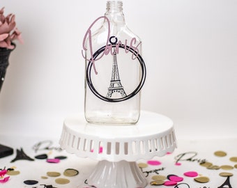 Paris Party Decor, Eiffel Tower Centerpiece, Mason Jar Decor, Paris Bridal Shower, Paris Baby Shower,  French Party Decorations, Set of 6