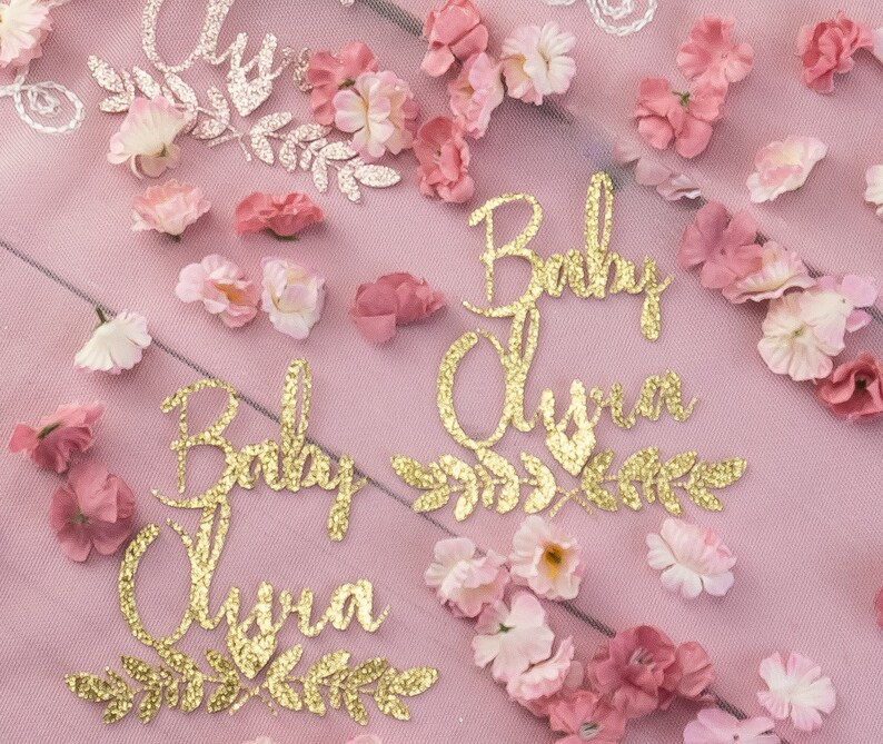 Custom Confetti Baby Shower Decor Custom Personalized Etsy