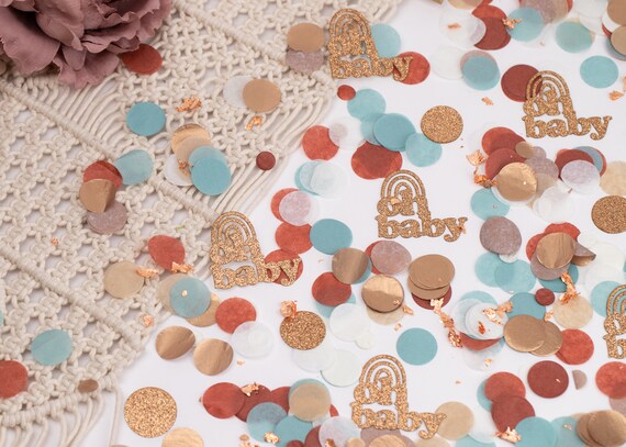 Rainbow Baby Shower, Oh Baby, Boy Baby Shower, Boho Rainbow Baby Shower Decor, Baby Shower Confetti, Il_570xn