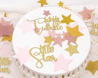 Twinkle Twinkle Little Star Gender Reveal, Moon and Stars Baby Shower, Baby Shower Decorations Girl, Confetti, Over The Moon Baby Shower