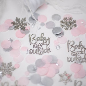 Baby Its Cold Outside Baby Shower, Winter Wonderland, Snowflake Confetti, Winter Onederland, Winter Gender Reveal, Winter Baby Shower