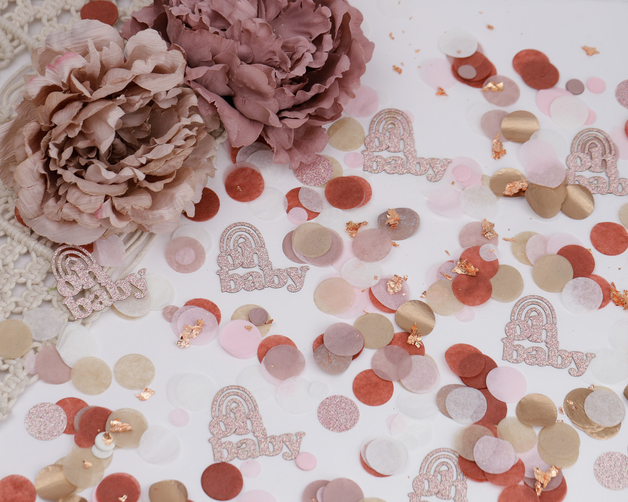 Boho Rainbow Baby Shower Decorations Oh Baby Girl Baby Shower Boho Rainbow Baby Shower Decor Baby Shower Confetti