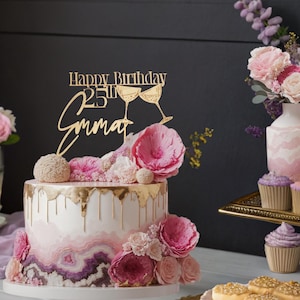 40th 50th Birthday, Happy Birthday Cake Topper, Birthday Custom Cake Topper, Personalized Topper, Personal Birthday Cake Topper, Happy 30th