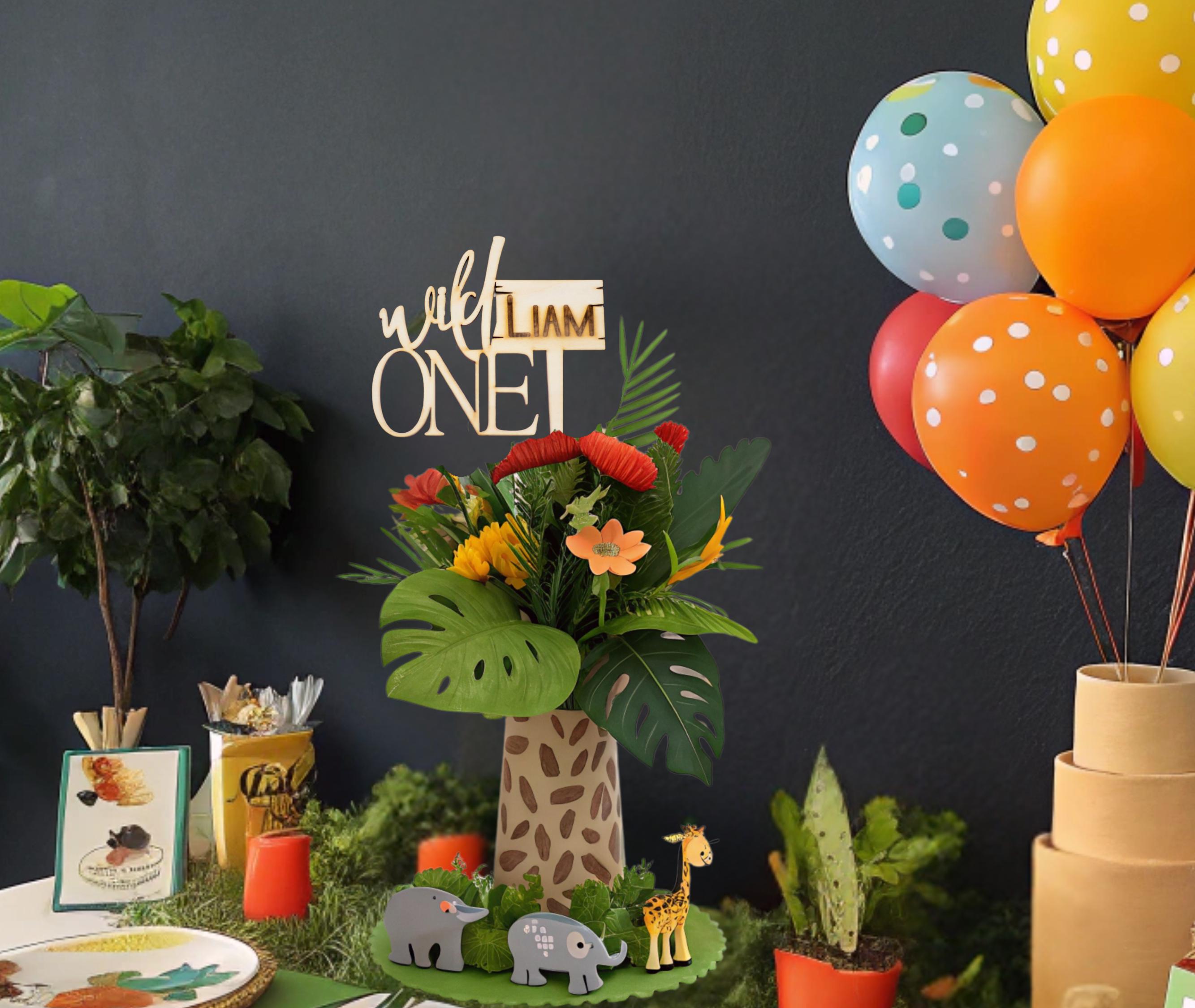 Wild One Birthday Decorations, Safari 1st Birthday, Jungle 1st Birthday ...