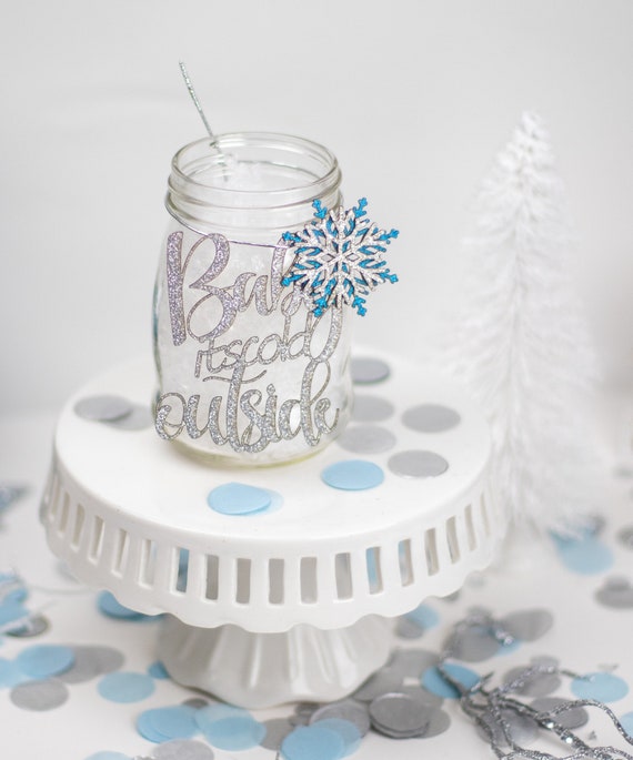 Winter Wonderland Baby Shower, Quinceanera Decor, Winter Onderland Decor,  Butterfly Centerpiece, Snowflake Centerpiece, Winter Wonderland 