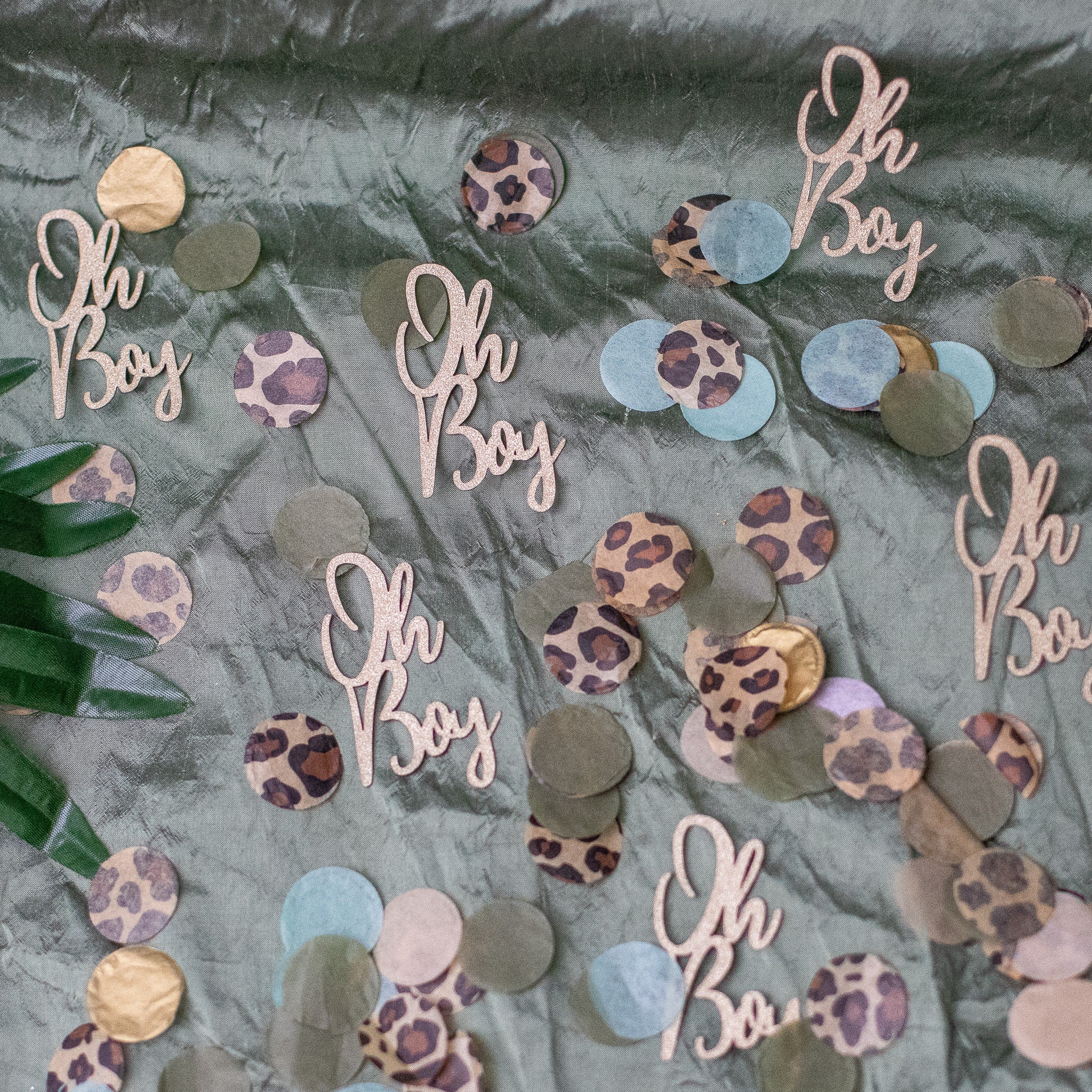 Safari Baby Shower Confetti Oh Boy Jungle Baby Shower Baby Boy Shower Decorations Baby Shower Decorations Leopard Print