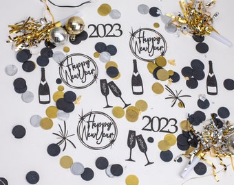 Happy New Year, New Year Party, New Years Eve Decorations, 2024, Confetti, Centerpiece, Party Decorations, Pary Supplies HNY