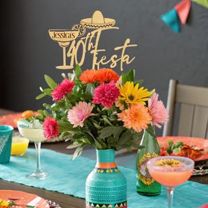 Fiesta Decorations, Centerpiece, 40th Birthday Decorations, 30th Birthday Fiesta, 50 Birthday, Birthday Party Decorations, Margarita Party