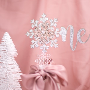 Winter Onederland Birthday Girl, 1st Birthday Girl, Snowflake Centerpiece, Winter Wonderland, Birthday Party, Winter Decorations