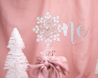 Winter Onederland Birthday Girl, 1st Birthday Girl, Snowflake Centerpiece, Winter Wonderland, Birthday Party, Winter Decorations