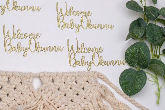 Baby Shower Decor, Custom Confetti, Custom Name, Baby Shower Decor, Welcome Baby, Baby Shower Boy, Baby Shower Confetti, Baby Shower Girl Il_570xn