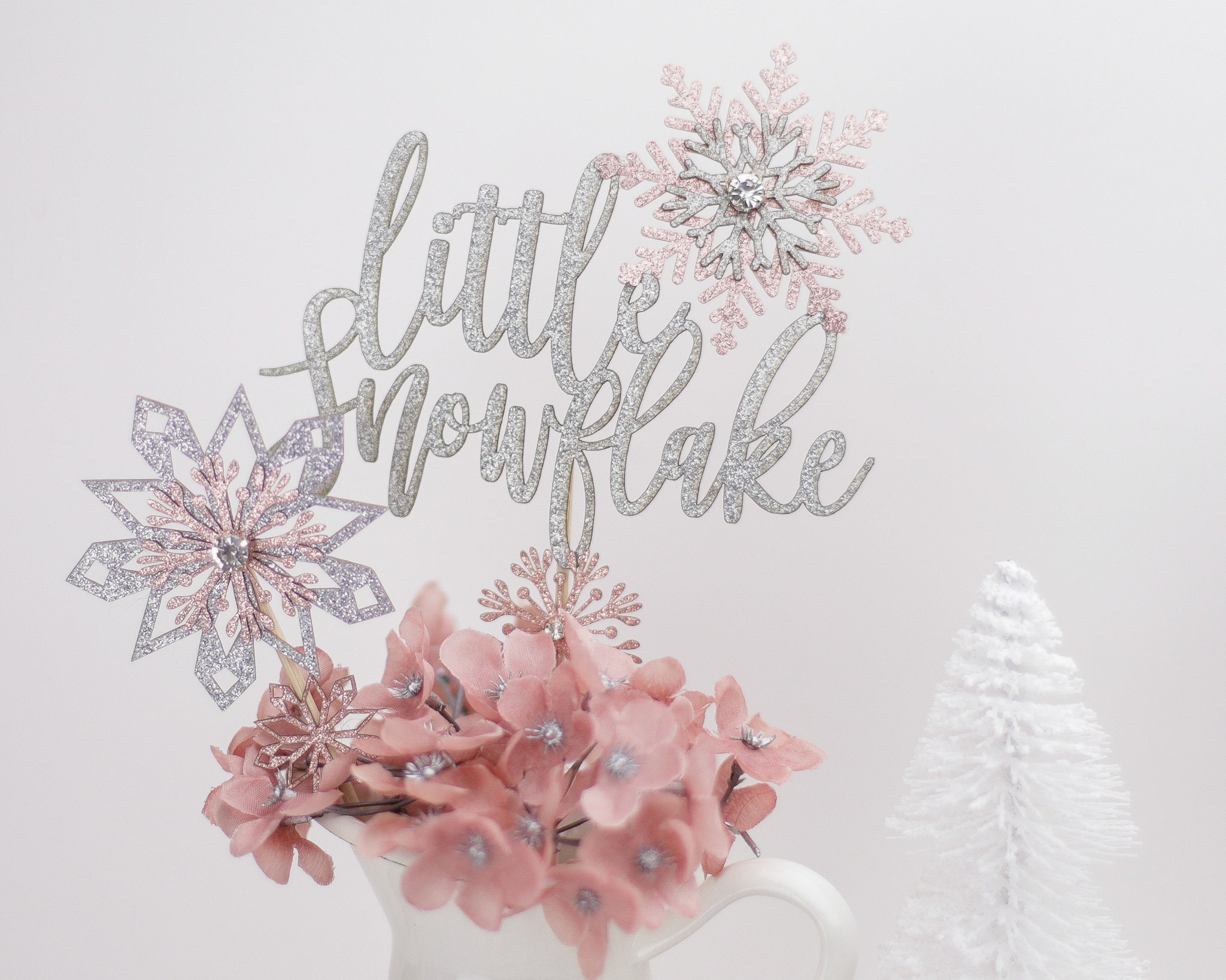 Snowflake Confetti Gender Reveal Baby Shower Winter Holiday Party