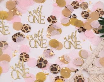 Wild One, 1st Birthday Girl, Pink Safari Birthday Decorations, Safari Baby Shower, Jungle Baby Shower, Wild One Baby Shower, Confetti