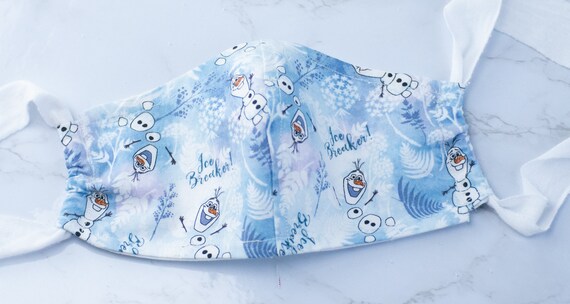 Face Mask Kids, Mouth Mask, Reusable Face Mask, Face Mask with Filter Pocket, Cotton Face Mask,Washable Face Mask, Frozen, Olaf Il_570xn