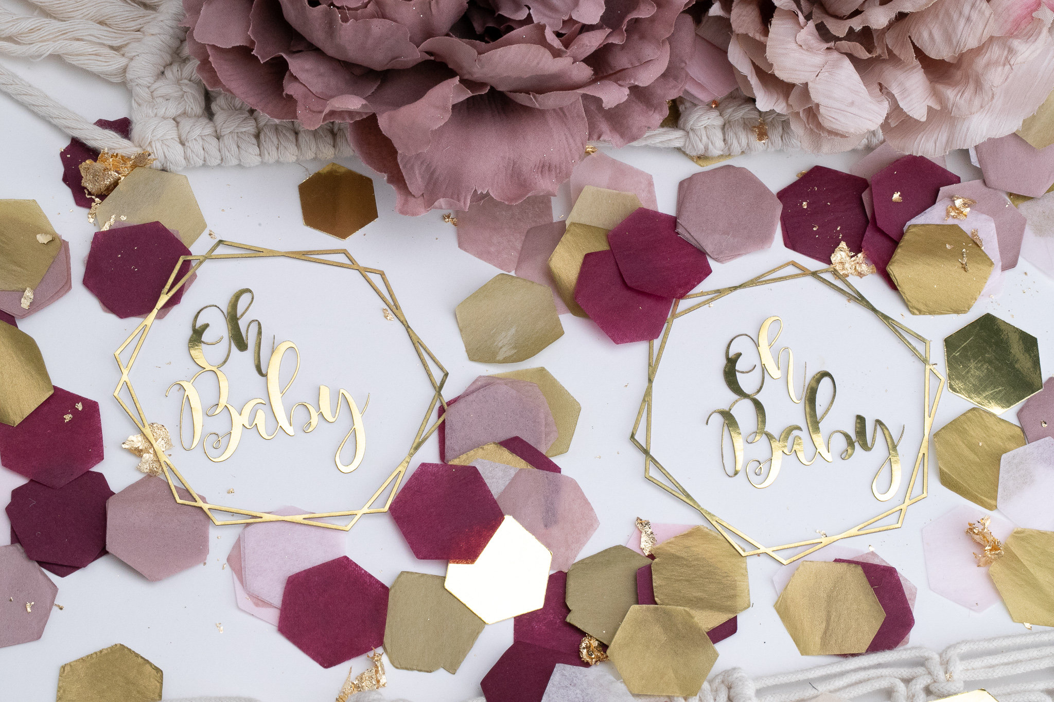 Baby Shower Decorations For Girl Oh Baby Decorations Baby Shower Confetti Boho Baby Shower Decor