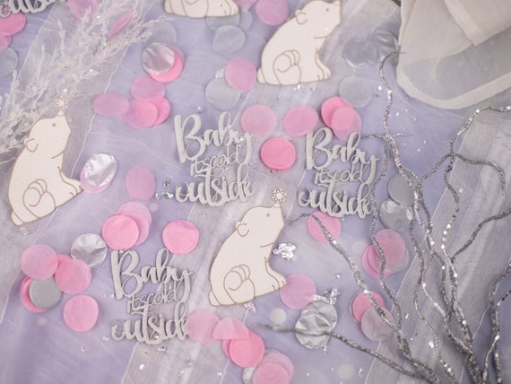 Baby Shower Decorations Girl , Oh Baby, Baby Shower Confetti, Boho