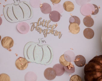 300 Goldene Kürbis-Konfetti – Doppelseitig Glitzernd Für Deko Auf Thanksgiving & Herbst-Partys