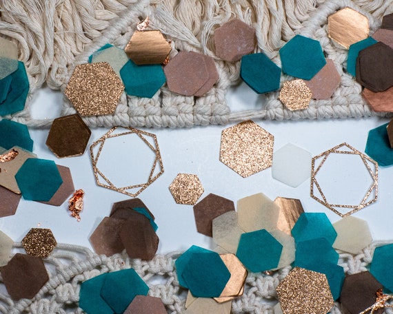 Boho Party Decor, Rose gold Confetti, Sweet 16 Decorations, 30th Birthday Decorations, Rose Gold Party Decorations, Party Decorations Il_570xn