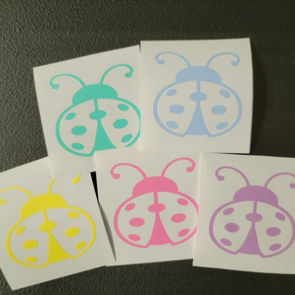Ladybug Vinyl Decal Sticker Lady bugs Many Colors!