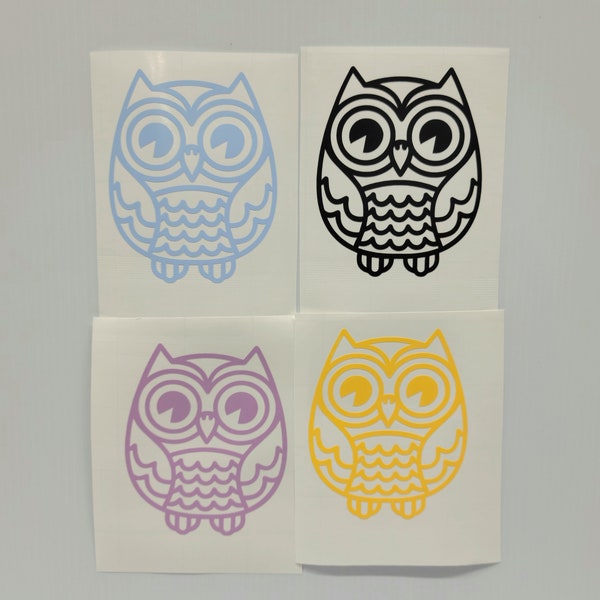 Owl Vinyl Decal Sticker for Laptops Tumblers Cellphones Mirrors Hoot Owl