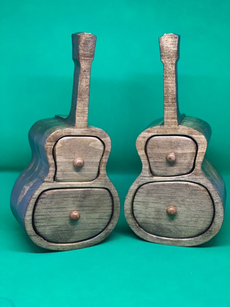Guitar jewelry box Band Saw Box Etsy