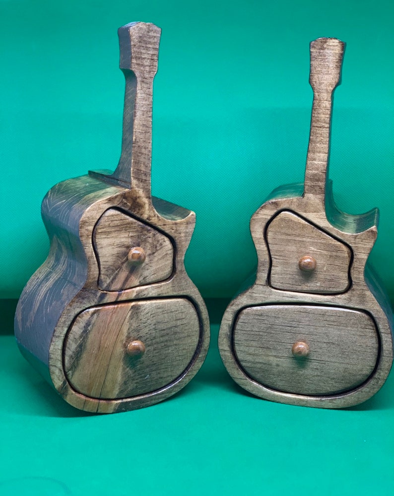 Guitar jewelry box Band Saw Box Etsy