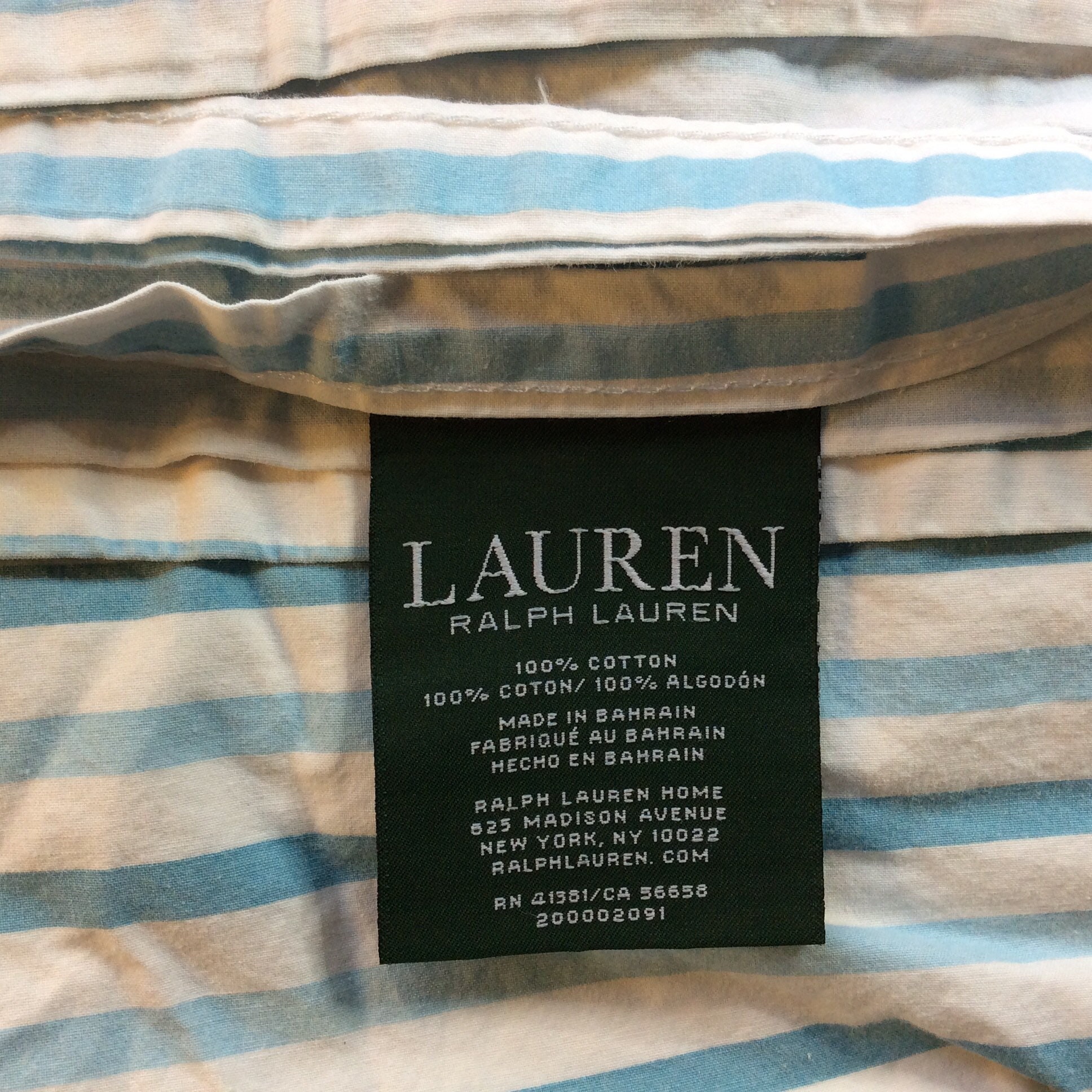 Vintage Sheet Full Flat Ralph Lauren 100 Cotton White and Etsy