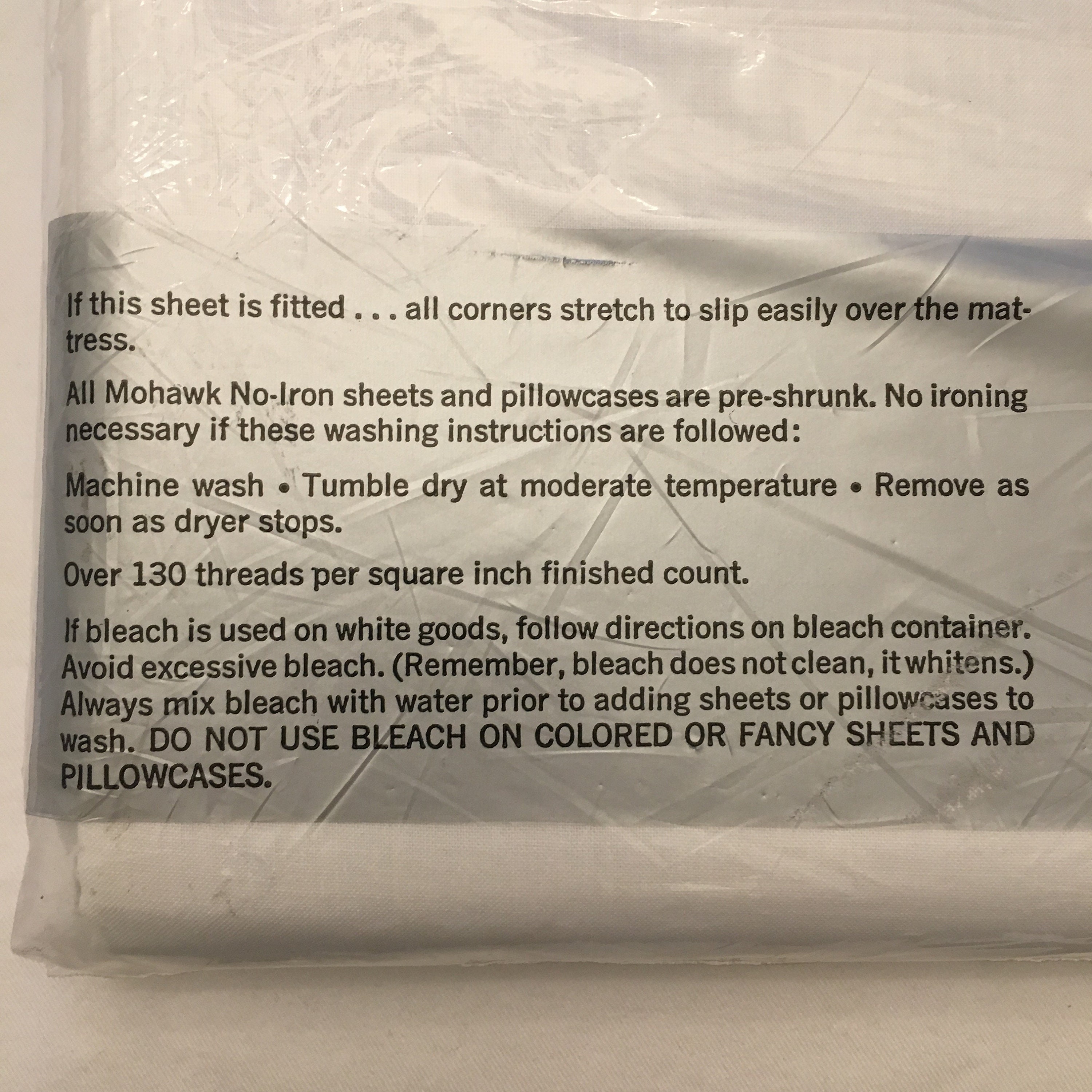 Vintage Sheet Full Flat Mohawk Muslin 50/50 Cotton/poly | Etsy