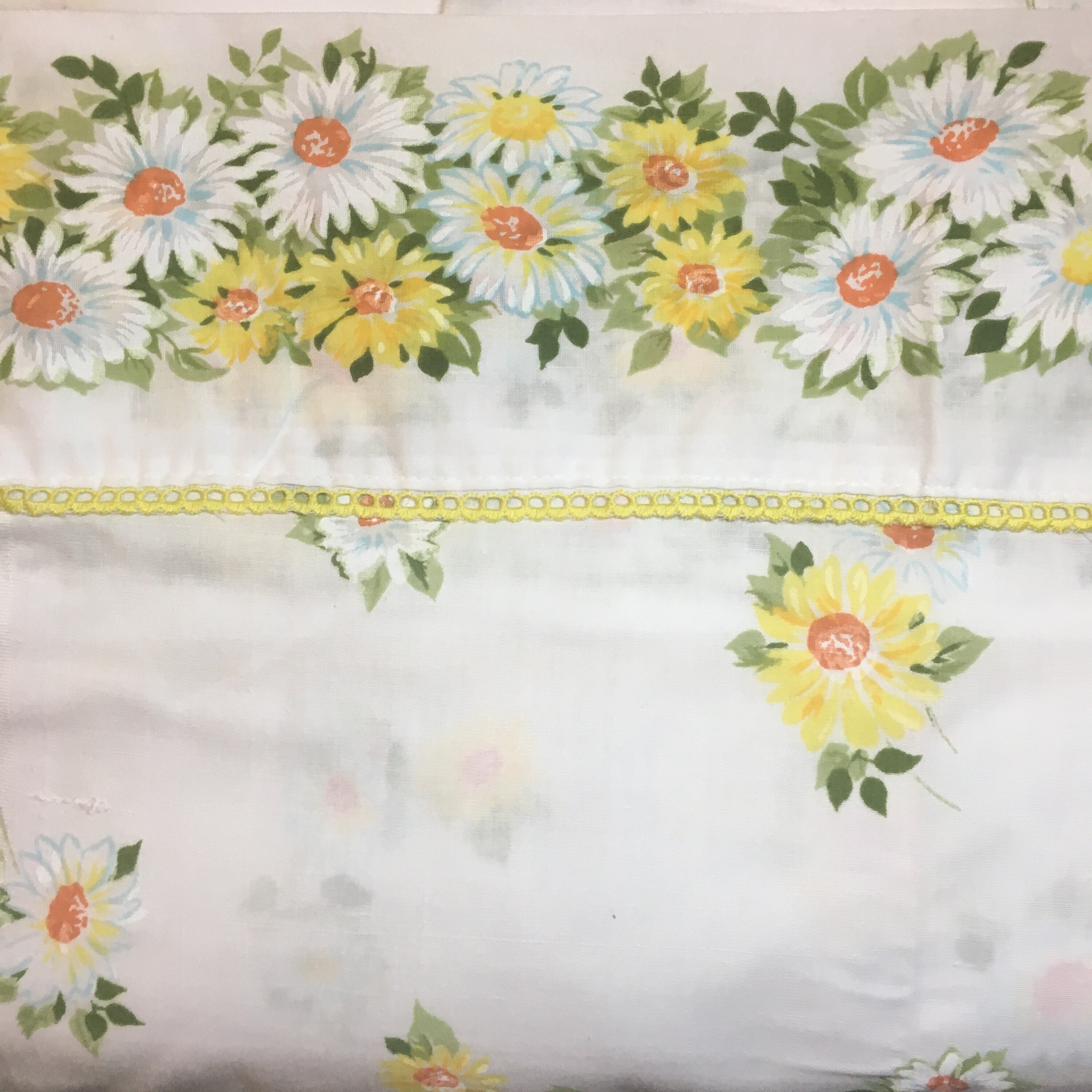 Vintage Sheet Full Flat Sheet Muslin 35/65 Cotton/Polyester Etsy