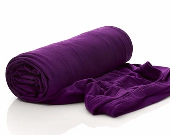 Sábana plana doble, 100 % modal, marca Purple, púrpura, cómoda, elástica, deportiva, jersey, envío gratis, tela para acolchado, ecléctica