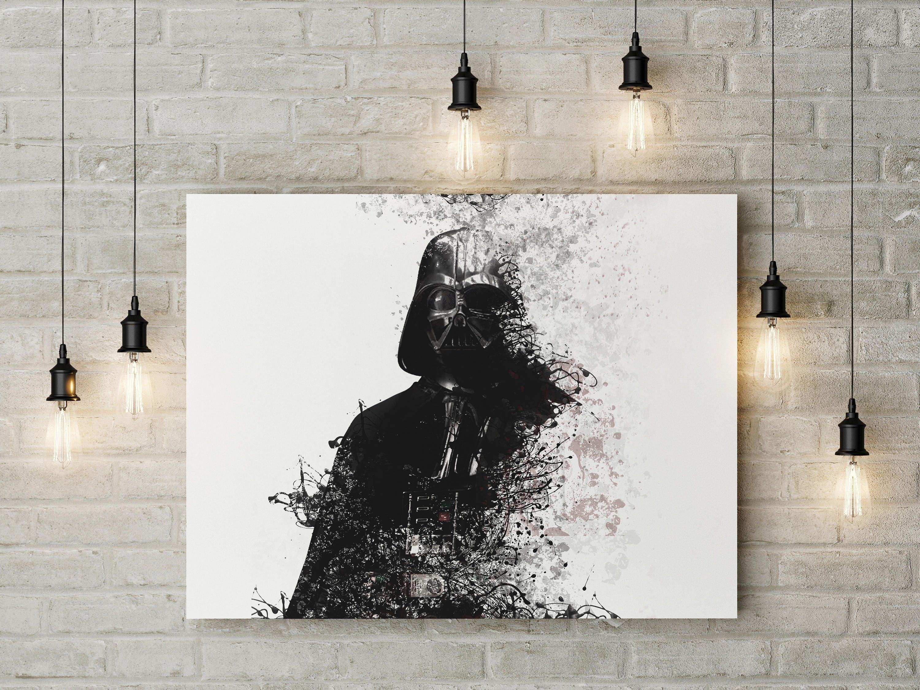 Star Wars Wall Art Star Wars Digital Art Darth Vader