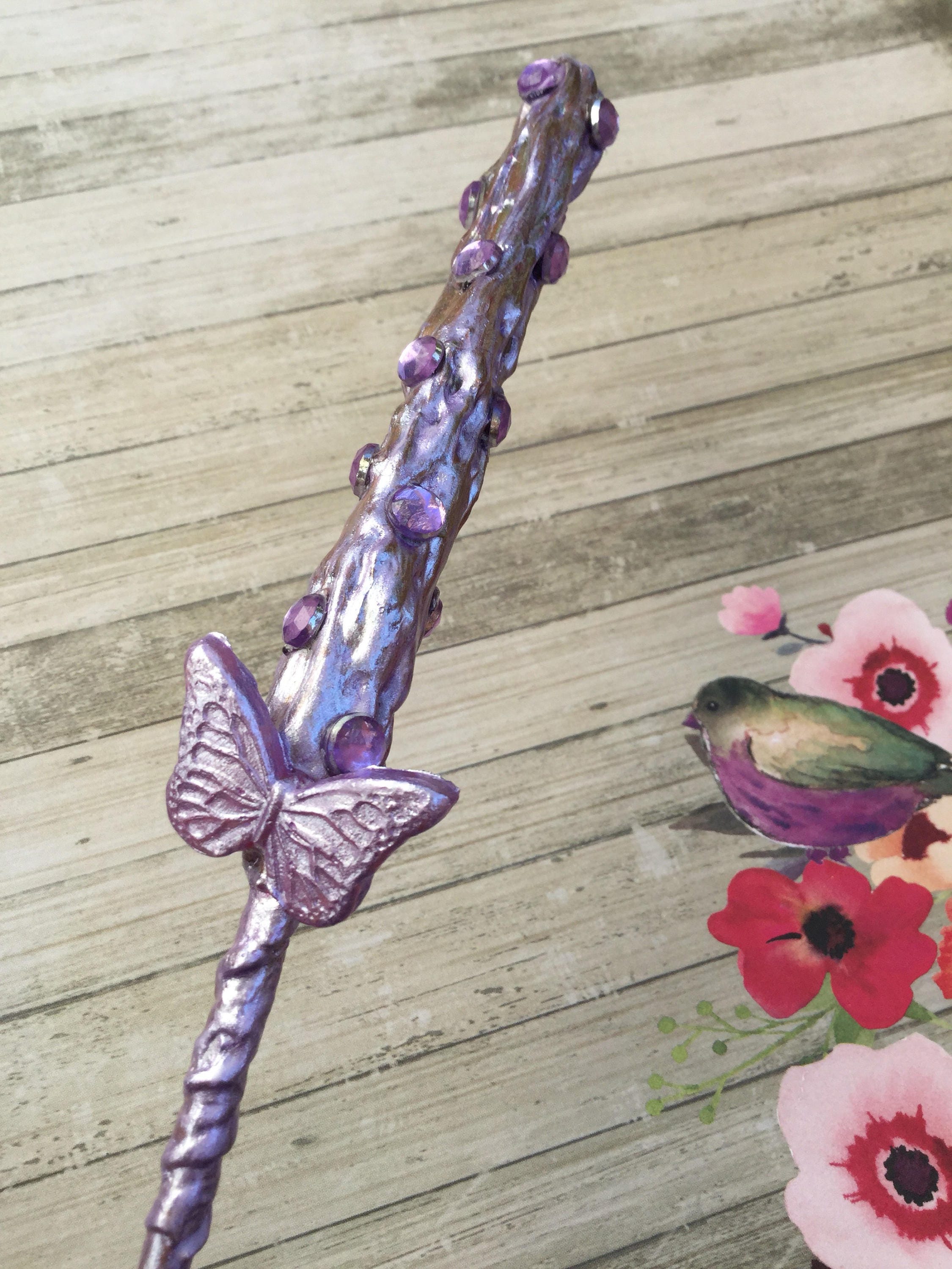Butterfly Fairy Wand Etsy
