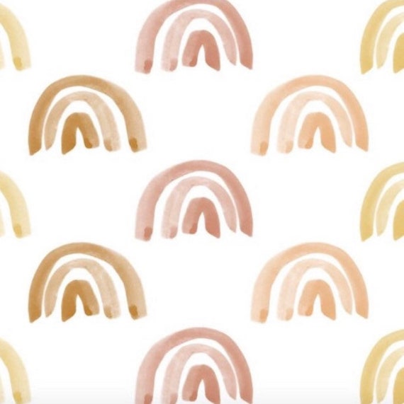 rainbow crib sheet