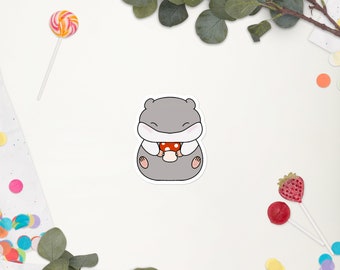 Cute Gray Hamster Sticker