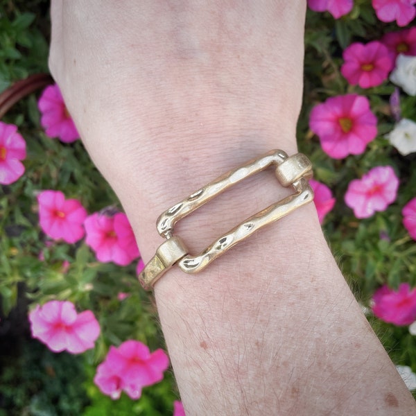Hammered Metal Bracelet Etsy