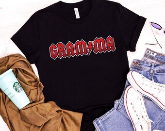 Rock & Roll Gramma T-Shirt, Music Lover Concert Tee