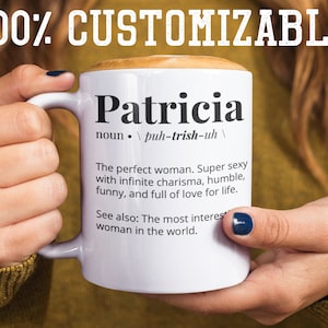 Personalized Definition Mug | Fun Coffee Mug with Custom Name and Definition | Customizable Dictionary Definition