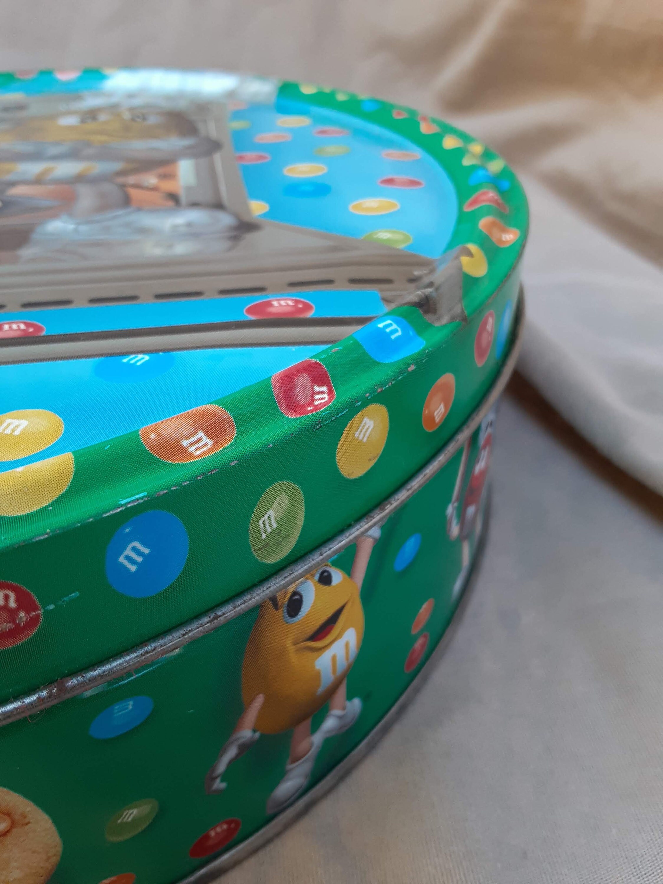 Large Round M&M's Collectors Tin/Canister Etsy